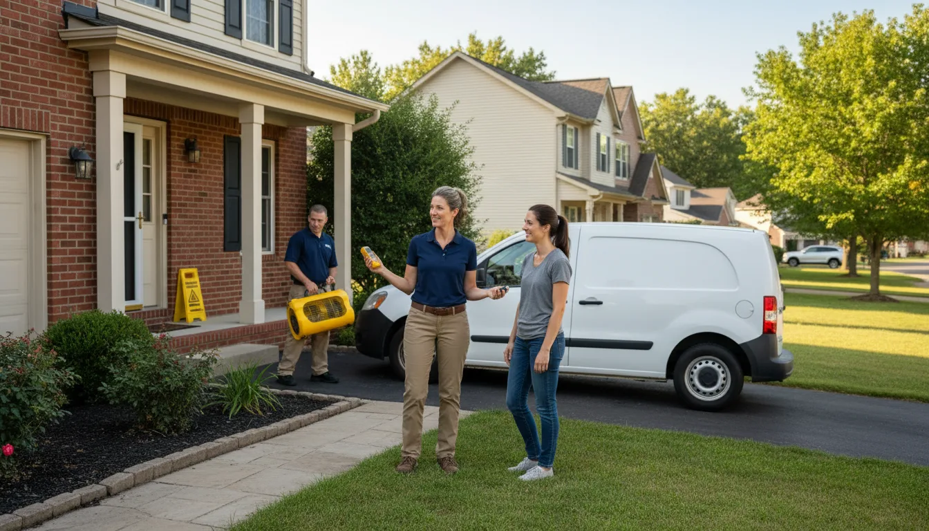 Residential water damage restoration in Barbourville, KY
